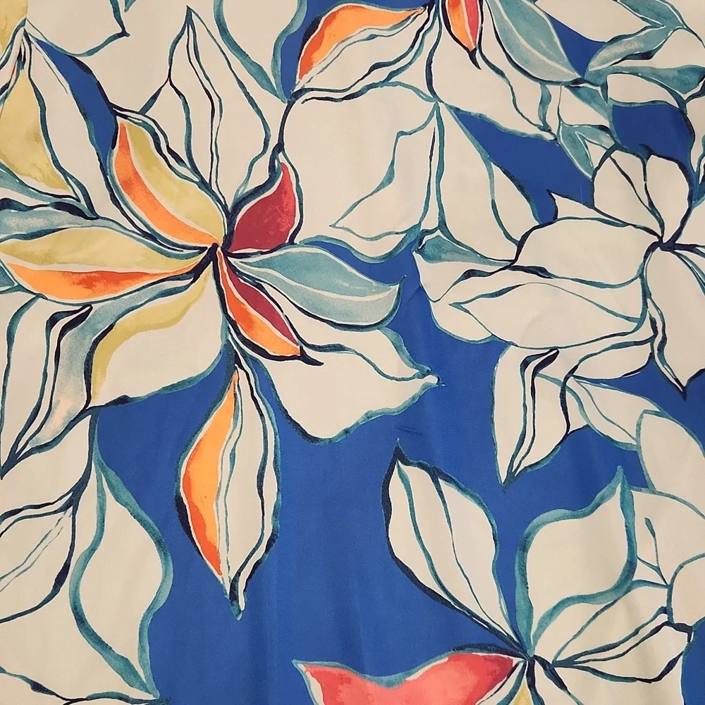 Tahari ASL Tropical Maxi Dress Size Medium - Picture 8 of 8